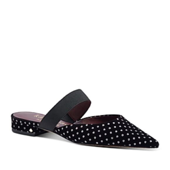 Kate Spade Marielle Suede Glitter Dot Flat Mules - Picture 1 of 12